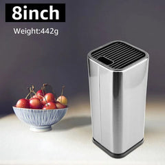 Stainless Steel Knife Stand Holder - High-End Kitchen Accessories 8inch