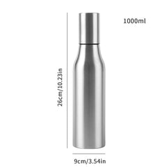 Stainless Steel Olive Oil Dispenser - Leakproof Oil Vinegar Pourer Bottle for Kitchen Accessories 1000ml