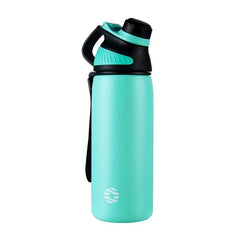 Stainless steel thermal mug: double wall vacuum flask, leak-proof Mint Green / 1000ml
