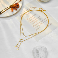 Star Moon Pendant Necklace N1948