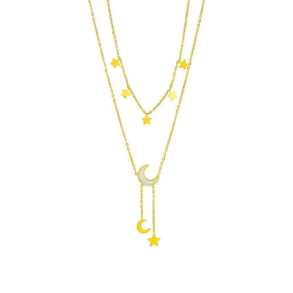 Star Moon Pendant Necklace N1948