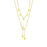 Star Moon Pendant Necklace N1948