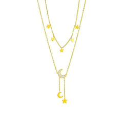 Star Moon Pendant Necklace N1948