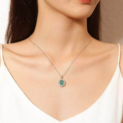 Sterling Silver Simulated Gemstone Crystal Jewelry Set