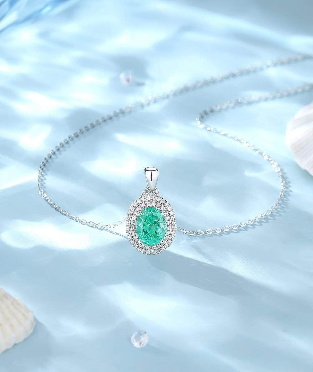 Sterling Silver Simulated Gemstone Crystal Jewelry Set