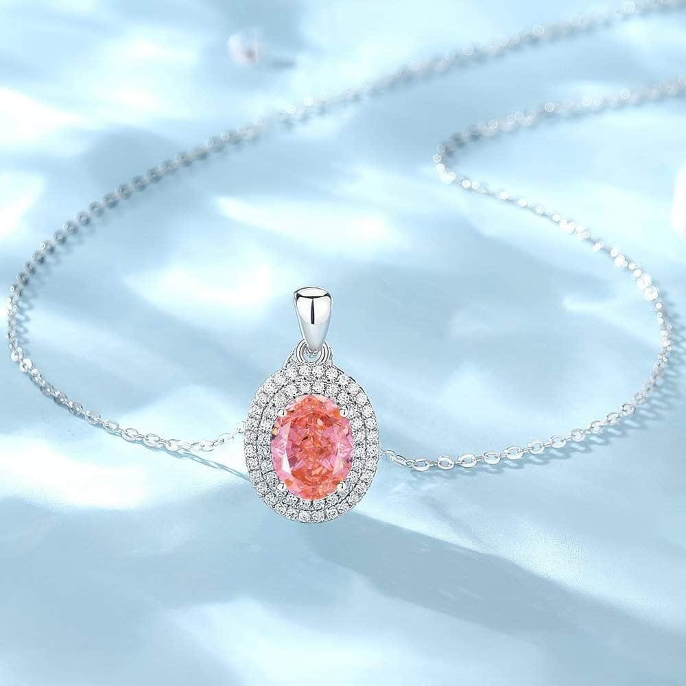 Sterling Silver Simulated Gemstone Crystal Jewelry Set