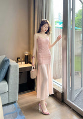 Strappy Lace Mermaid Cocktail Tulle Dress