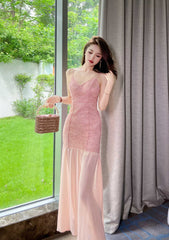 Strappy Lace Mermaid Cocktail Tulle Dress