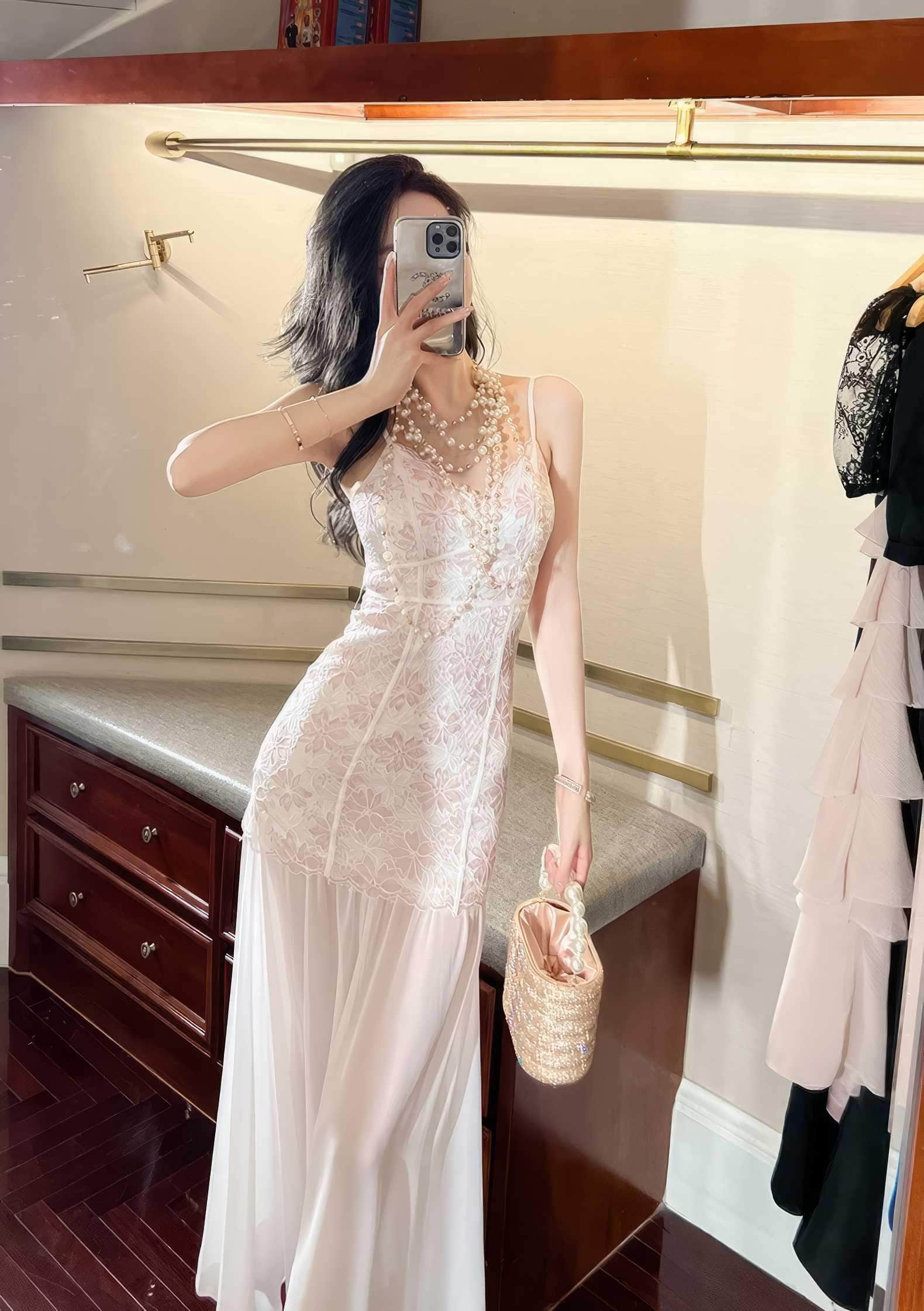 Strappy Lace Mermaid Cocktail Tulle Dress