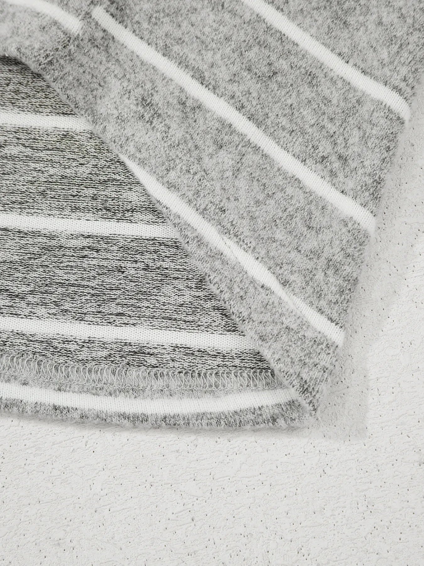 Stripe Dolman Sleeve Drop Shoulder Top