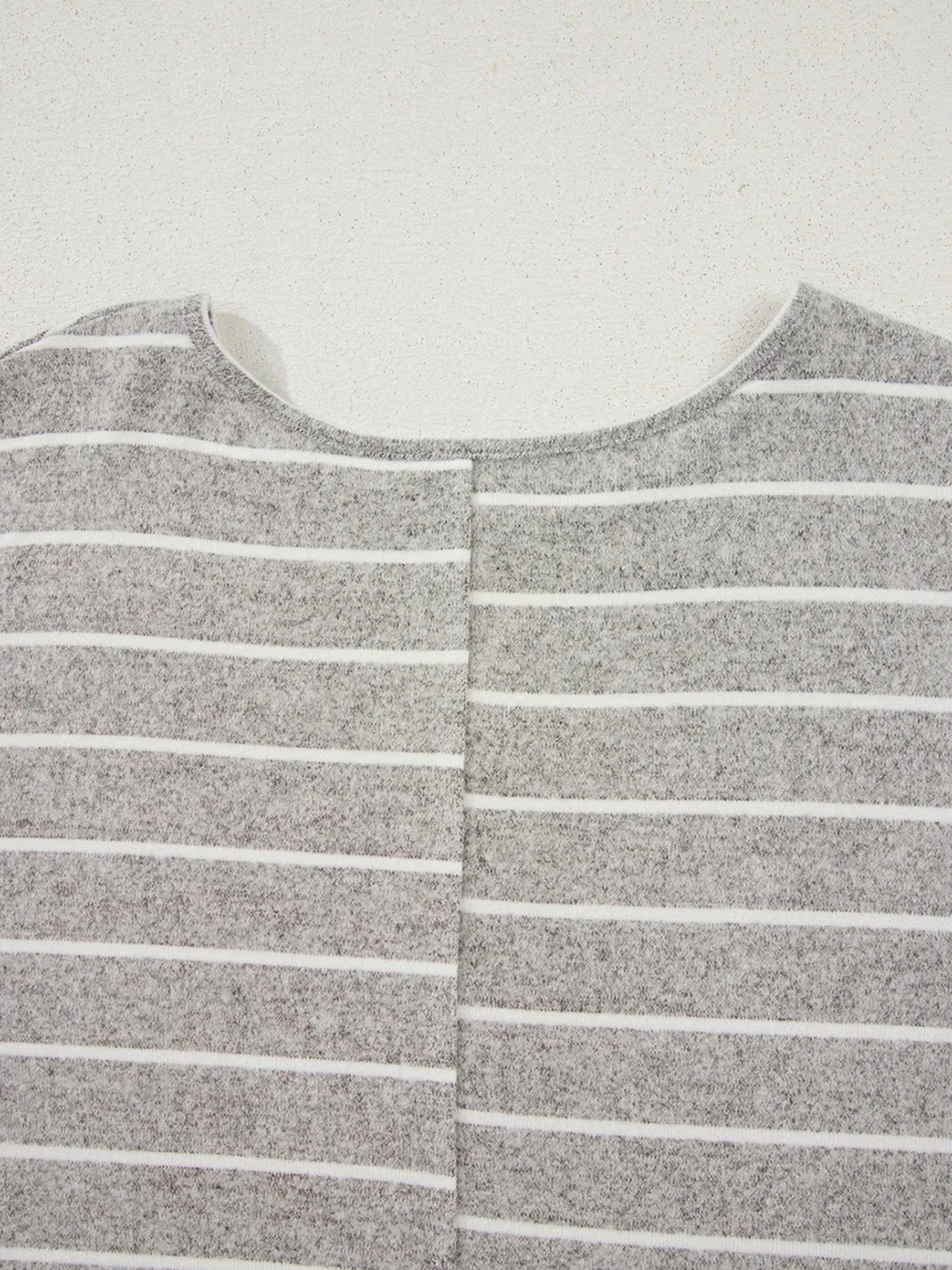 Stripe Dolman Sleeve Drop Shoulder Top