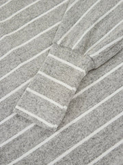 Stripe Dolman Sleeve Drop Shoulder Top