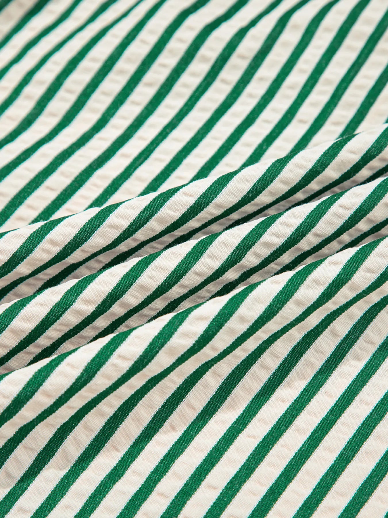 Stripe V Neck Zip Front Cinched High Waist Midi Dress