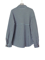 Striped Button-Down Casual Shirt
