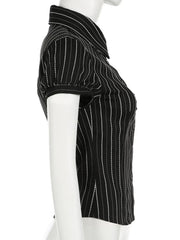 Striped Button-Down Collared Neck Shirt