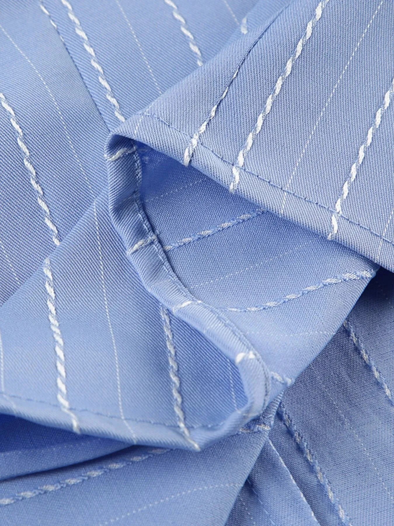 Striped Button-Down Collared Neck Shirt