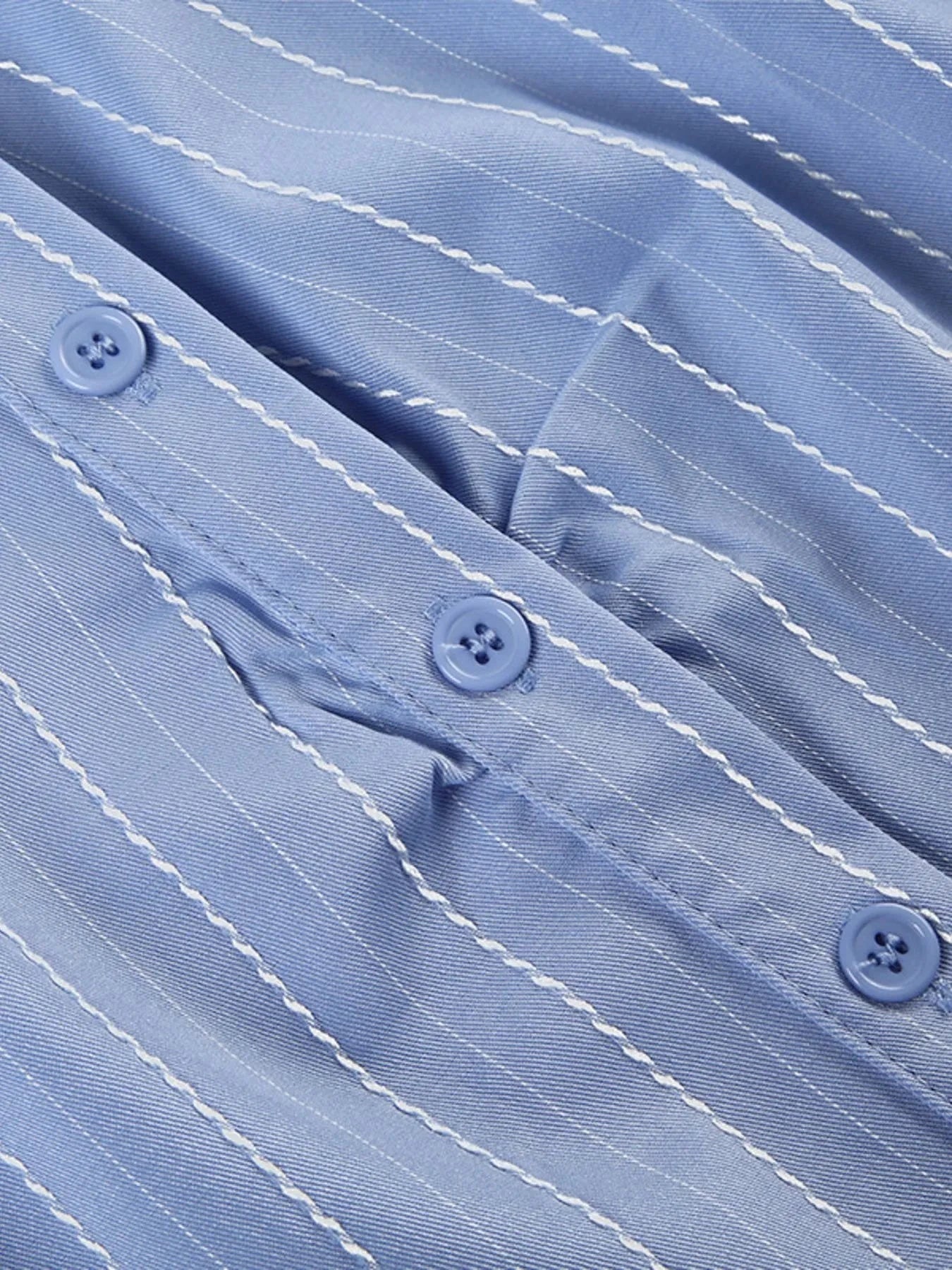 Striped Button-Down Collared Neck Shirt