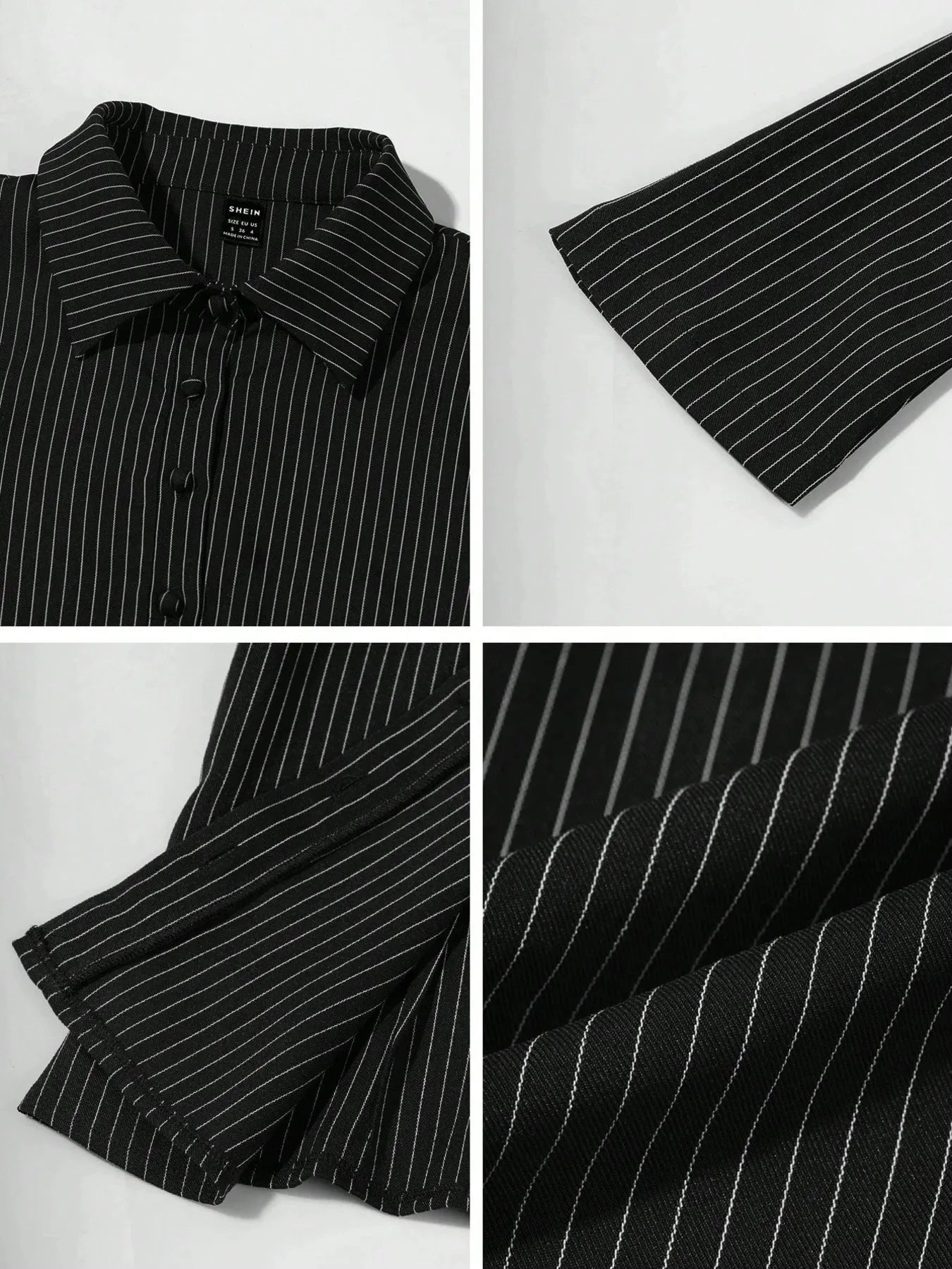 Striped Button Up Long Sleeve Shirt