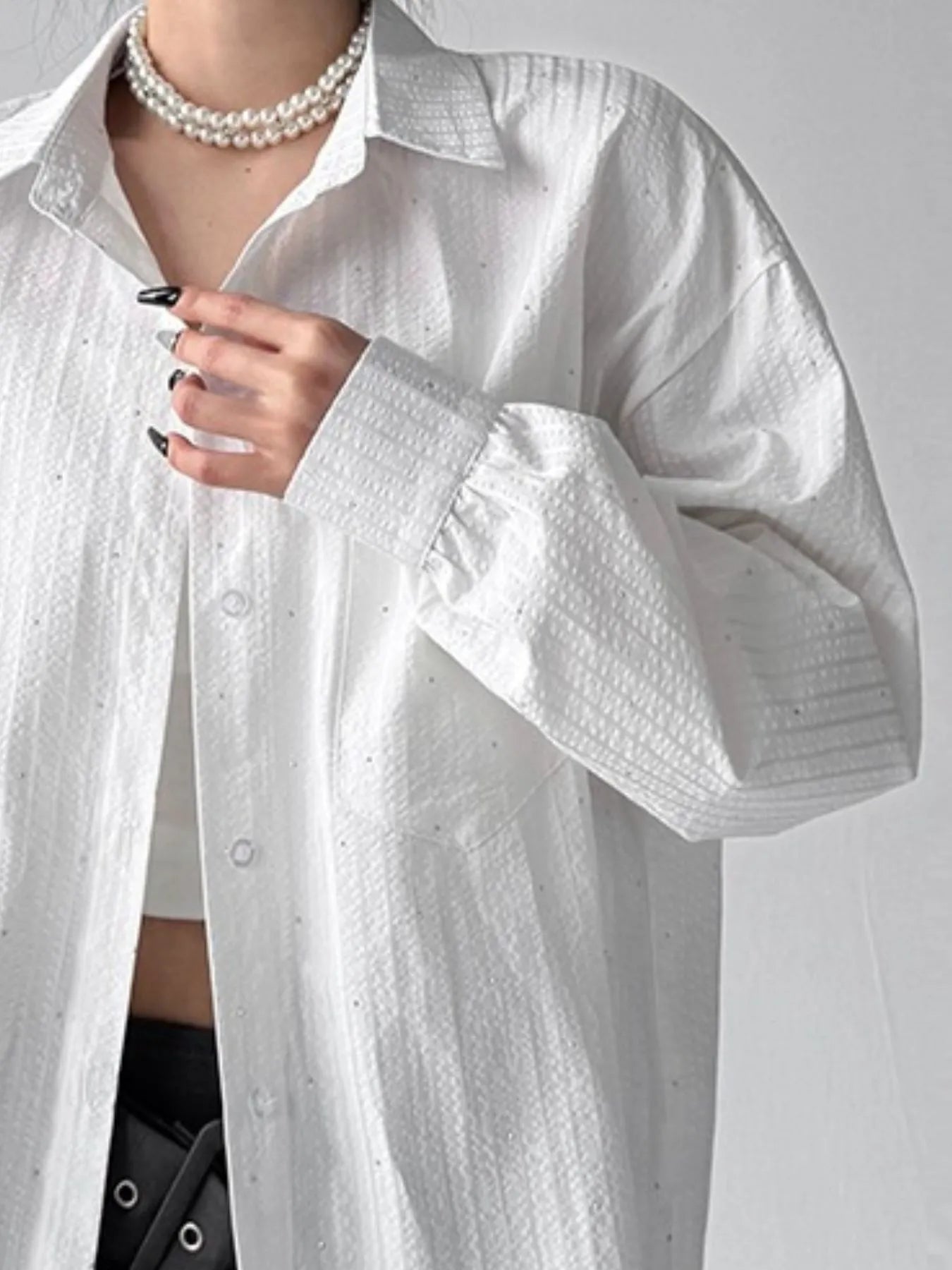 Striped Button Up Long Sleeve Shirt