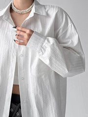 Striped Button Up Long Sleeve Shirt