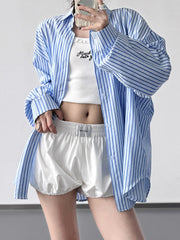 Striped Button Up Long Sleeve Shirt