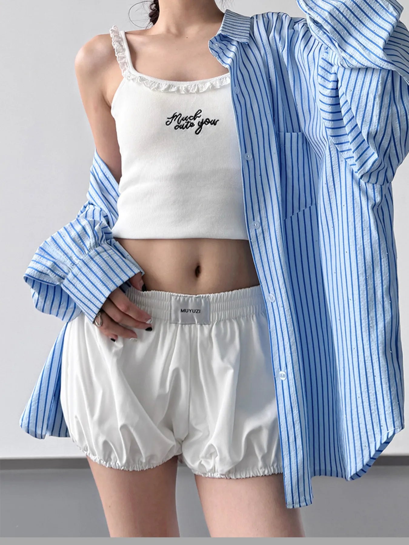 Striped Button Up Long Sleeve Shirt