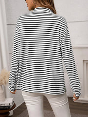 Striped Button Up Long Sleeve Shirt
