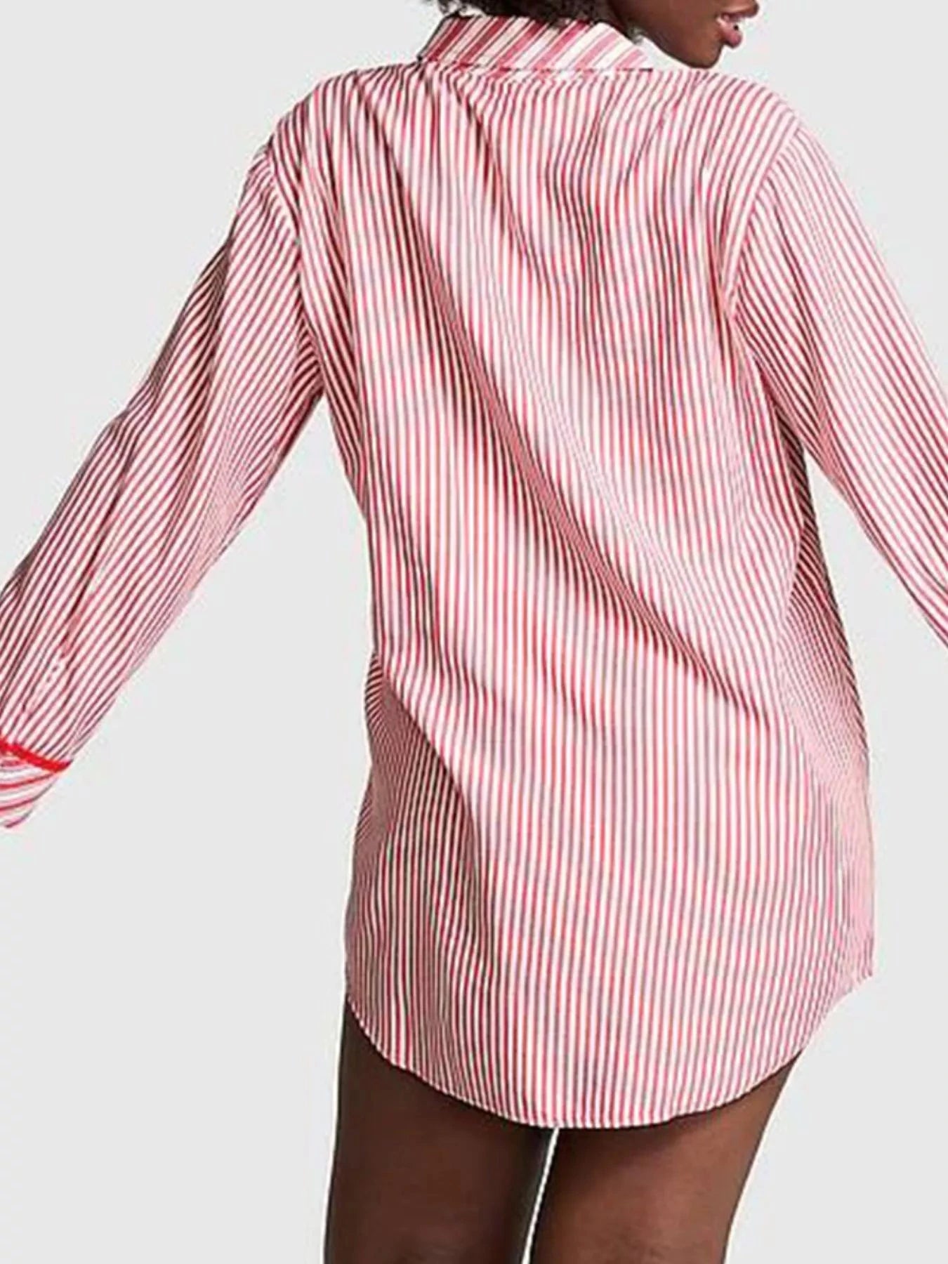 Striped Long Sleeve Button-Up Shirt