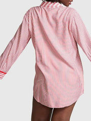 Striped Long Sleeve Button-Up Shirt