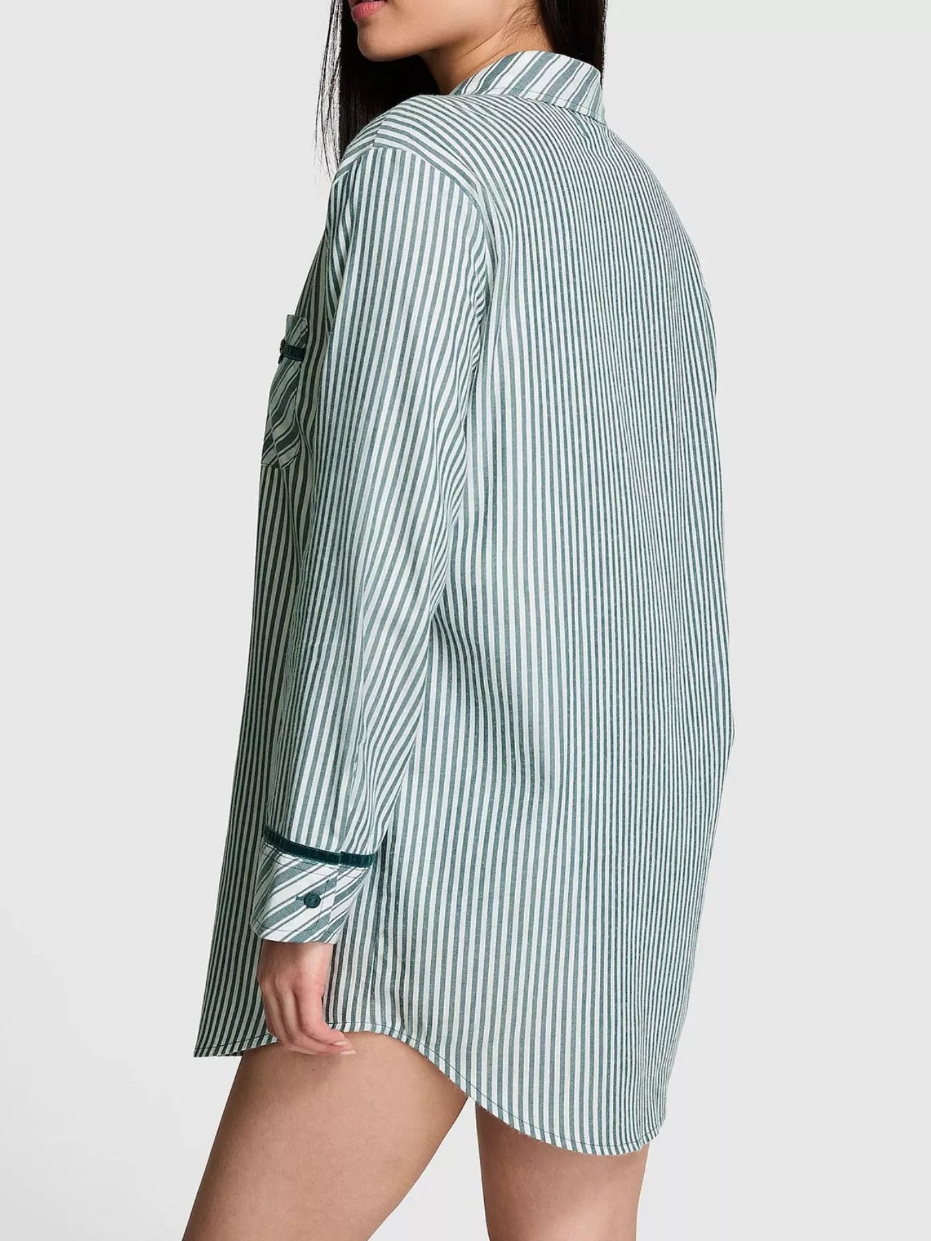 Striped Long Sleeve Button-Up Shirt
