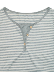 Striped Long Sleeve Casual T-Shirt