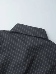 Striped Long Sleeve Shirt Dress