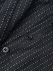 Striped Long Sleeve Shirt Dress