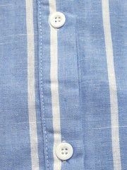 Striped Oversized Button-Down Shirt