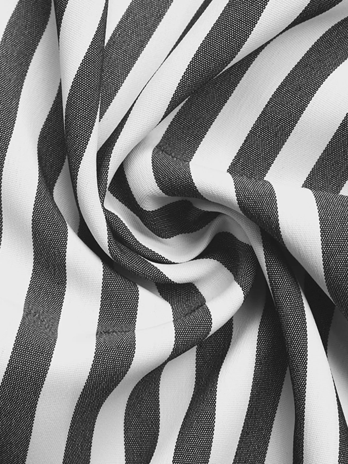 Striped Oversized Button-Up Shirt