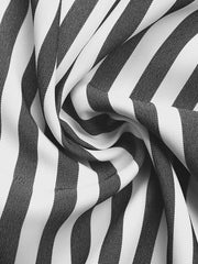 Striped Oversized Button-Up Shirt