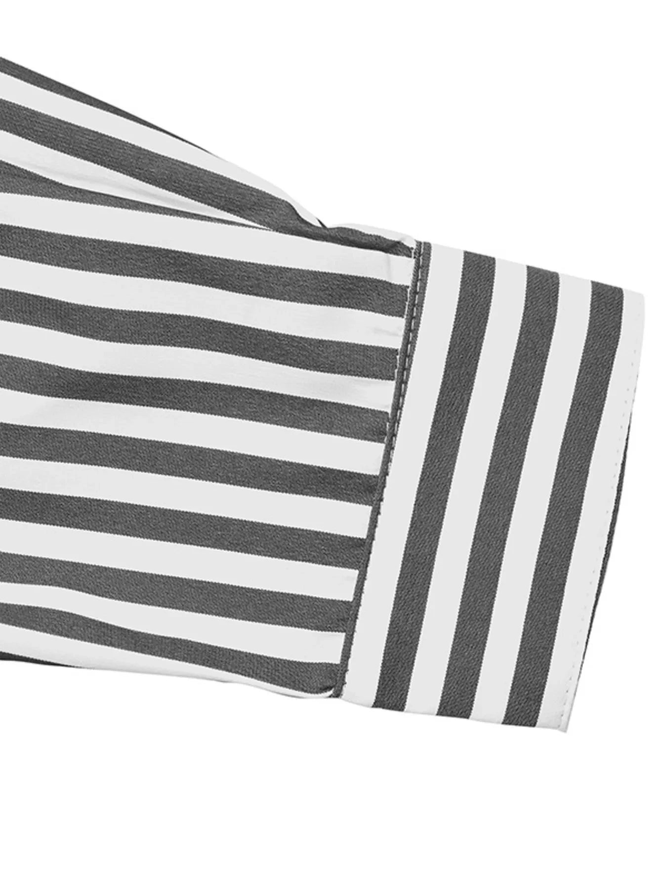 Striped Oversized Button-Up Shirt