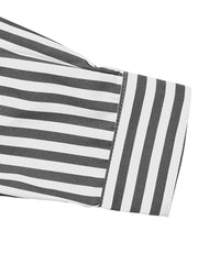 Striped Oversized Button-Up Shirt