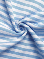 Striped Oversized Button-Up Shirt