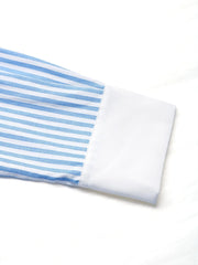 Striped Oversized Button-Up Shirt