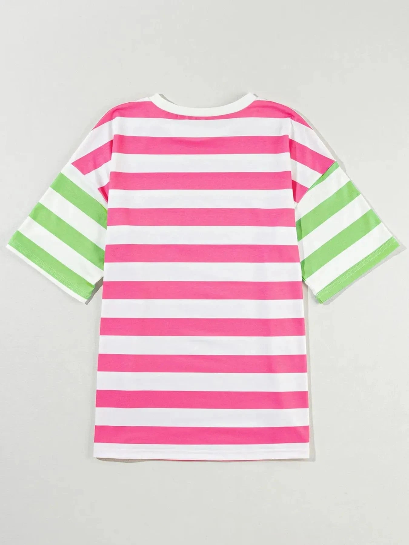 Striped Oversized Short Sleeve T-Shirt