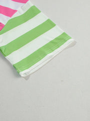 Striped Oversized Short Sleeve T-Shirt