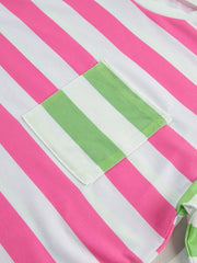 Striped Oversized Short Sleeve T-Shirt