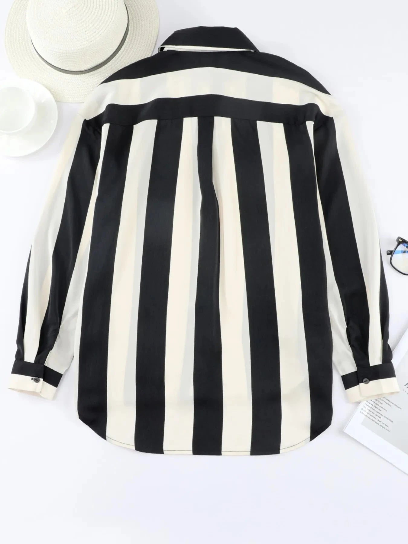 Striped Relaxed Button Up Shirt