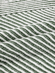 Striped Ribbed Knit Boat Neck Baggy Sweater