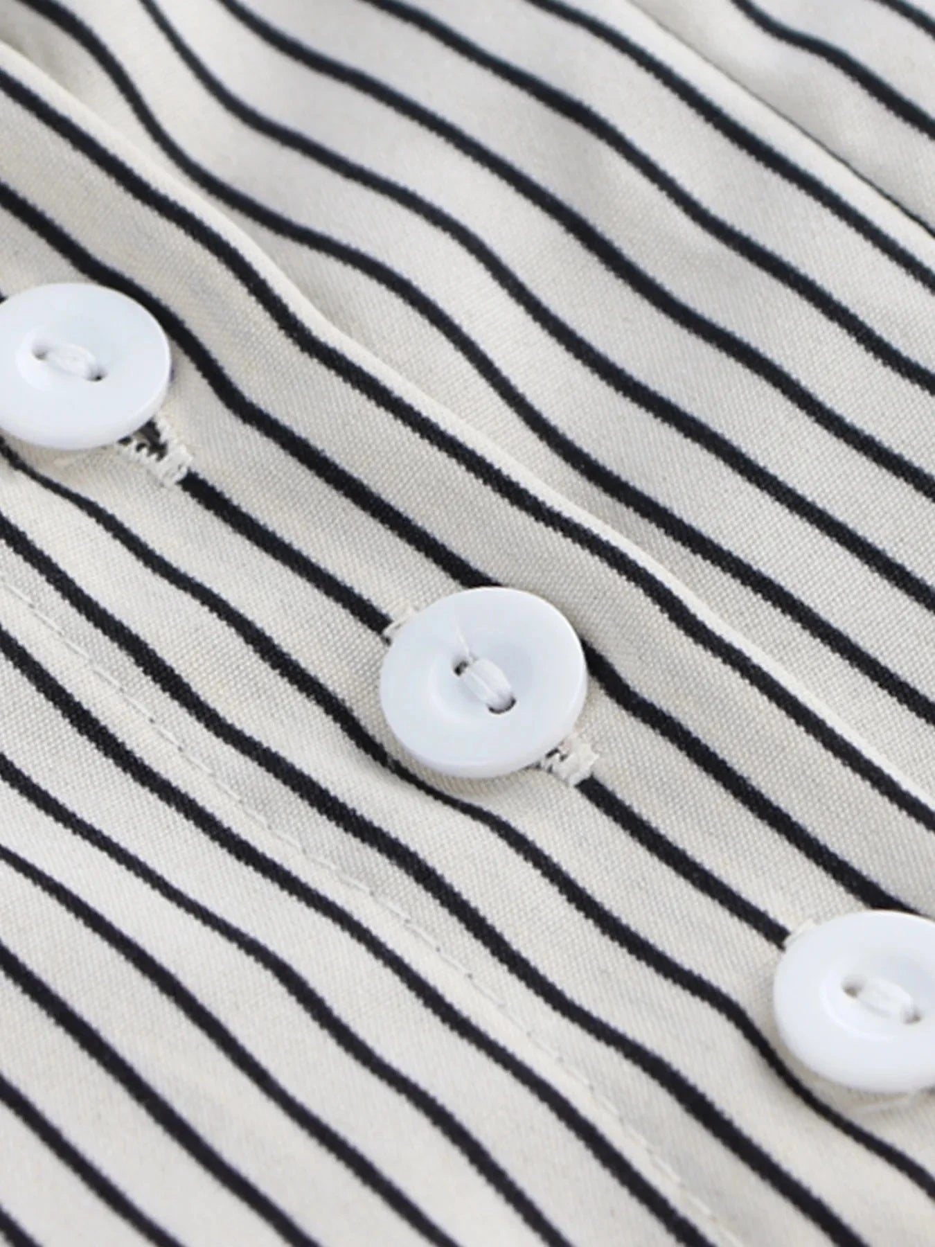 Striped Short Sleeve Button-Up Shirt