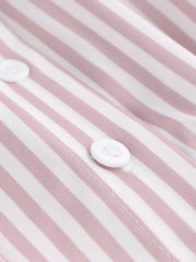 Striped Short Sleeve Button-Up Shirt