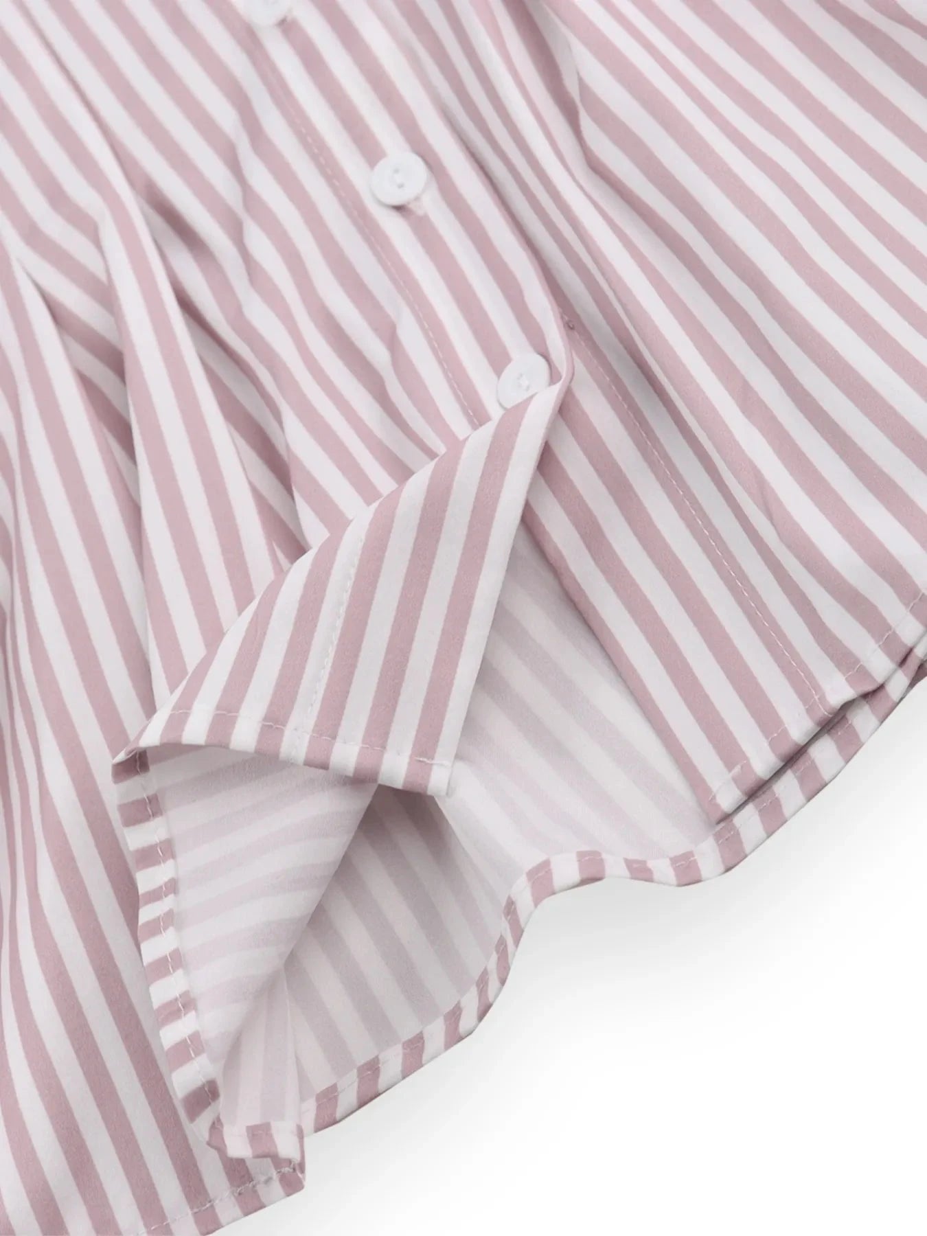Striped Short Sleeve Button-Up Shirt