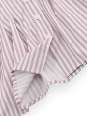 Striped Short Sleeve Button-Up Shirt