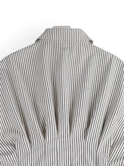 Striped Short Sleeve Button-Up Shirt